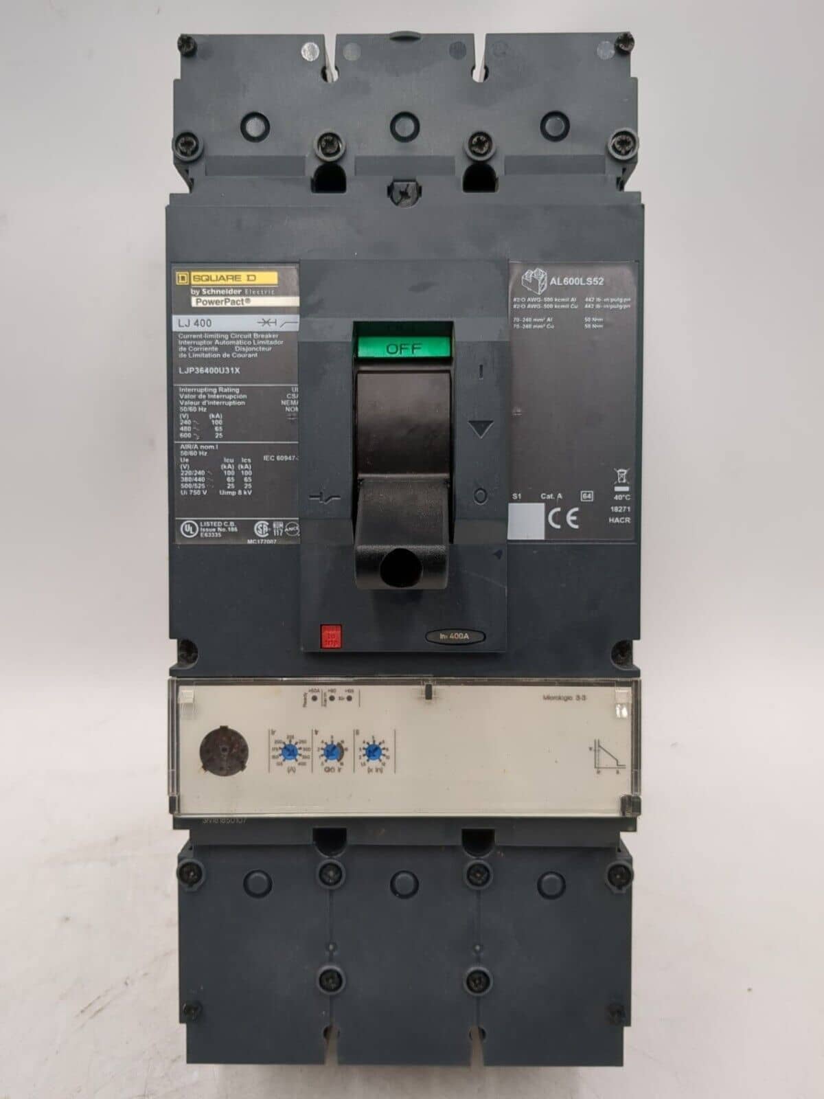 Square D LJ 400 Circuit Breaker — image 1 of 10