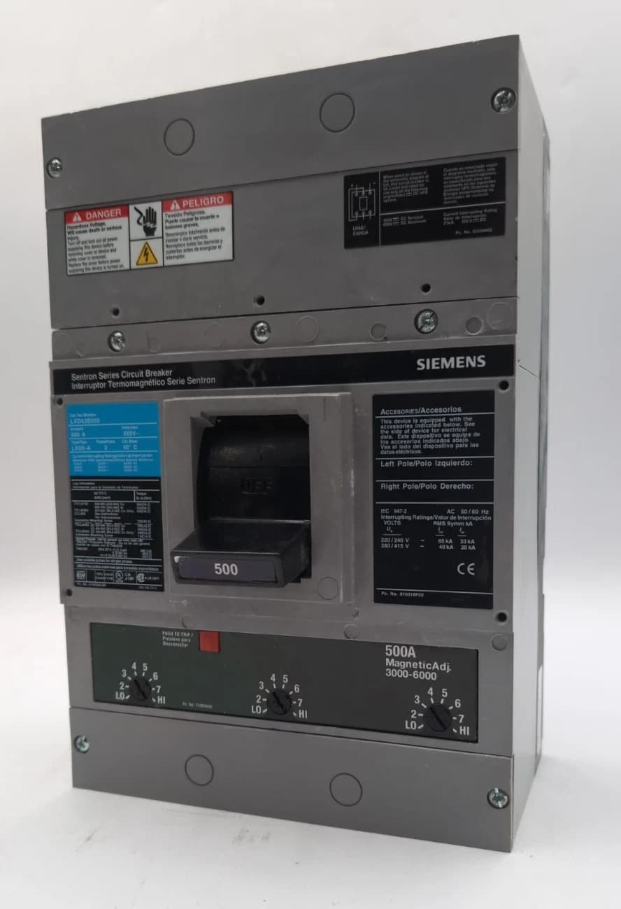 Siemens LXD63B500 Circuit Breaker — image 1 of 8