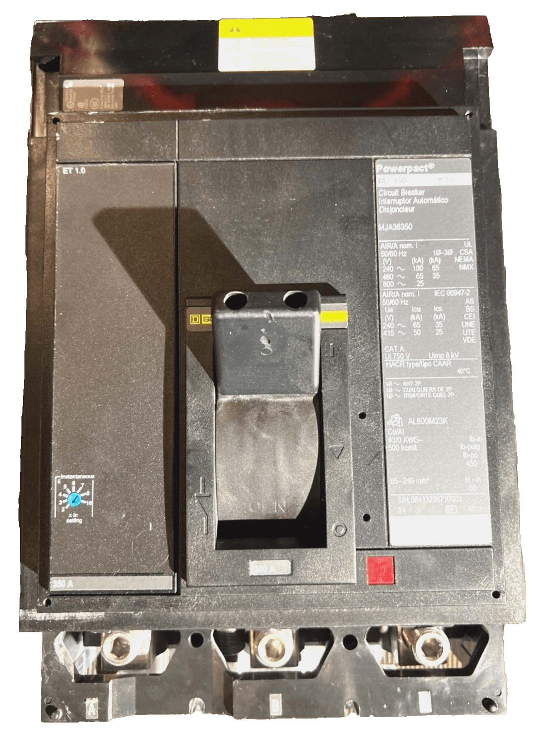 Square D MJA36350 I-Line Circuit Breaker 350A 3P 600V 3PH MJA 350 Amp 3 Pole – image 1
