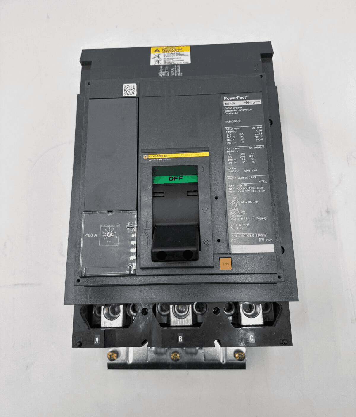 Square D MJA36400 Circuit Breaker — image 1 of 9