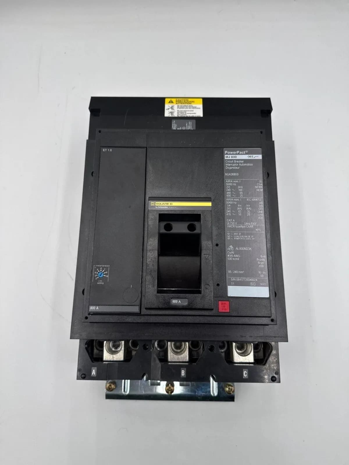 Square D MJA36800 Circuit Breaker — image 1 of 12