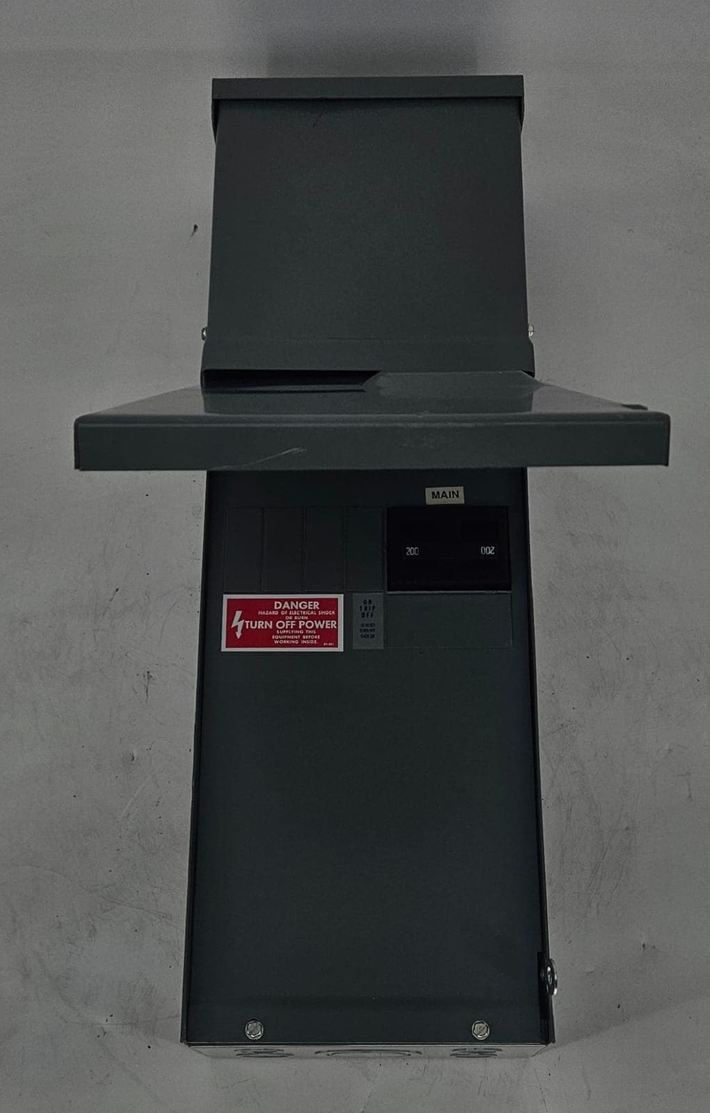 Milbank MPAP-200-MB 200 Amp Meter Socket Power Pedestal Main Breaker UG