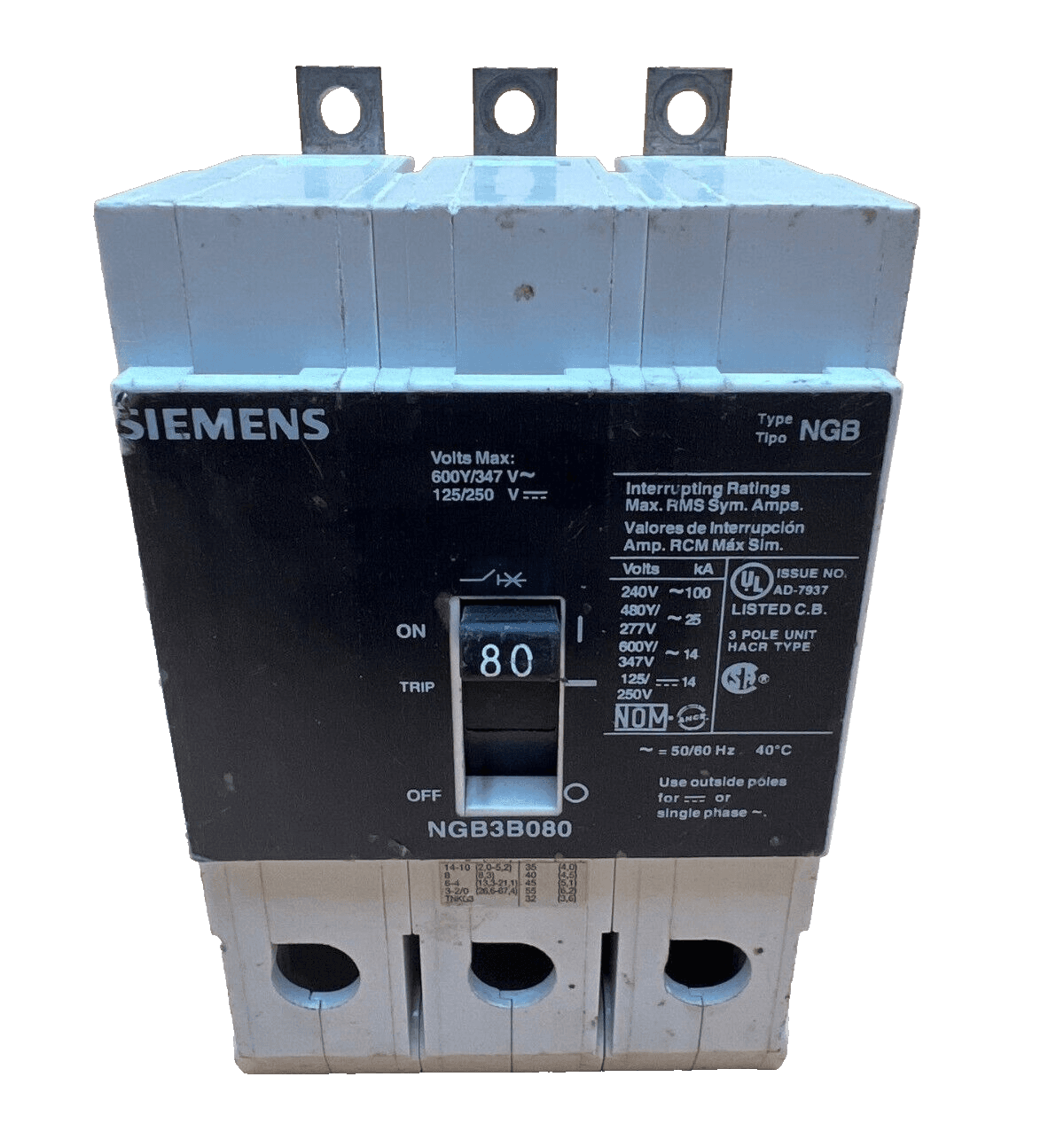 Siemens NGB3B080 – image 1