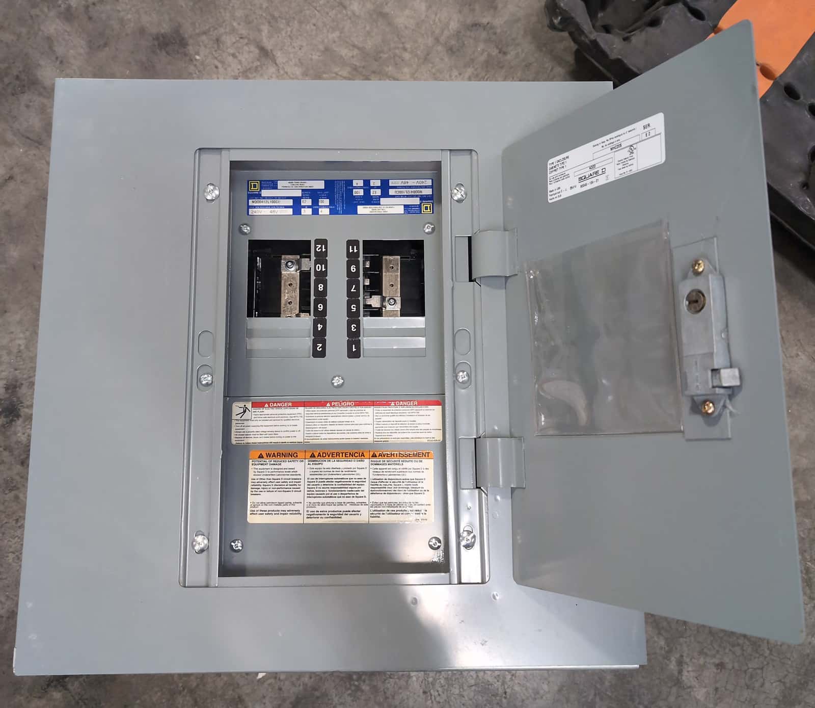 Square D NQOD412L100CU Panel — image 1 of 11