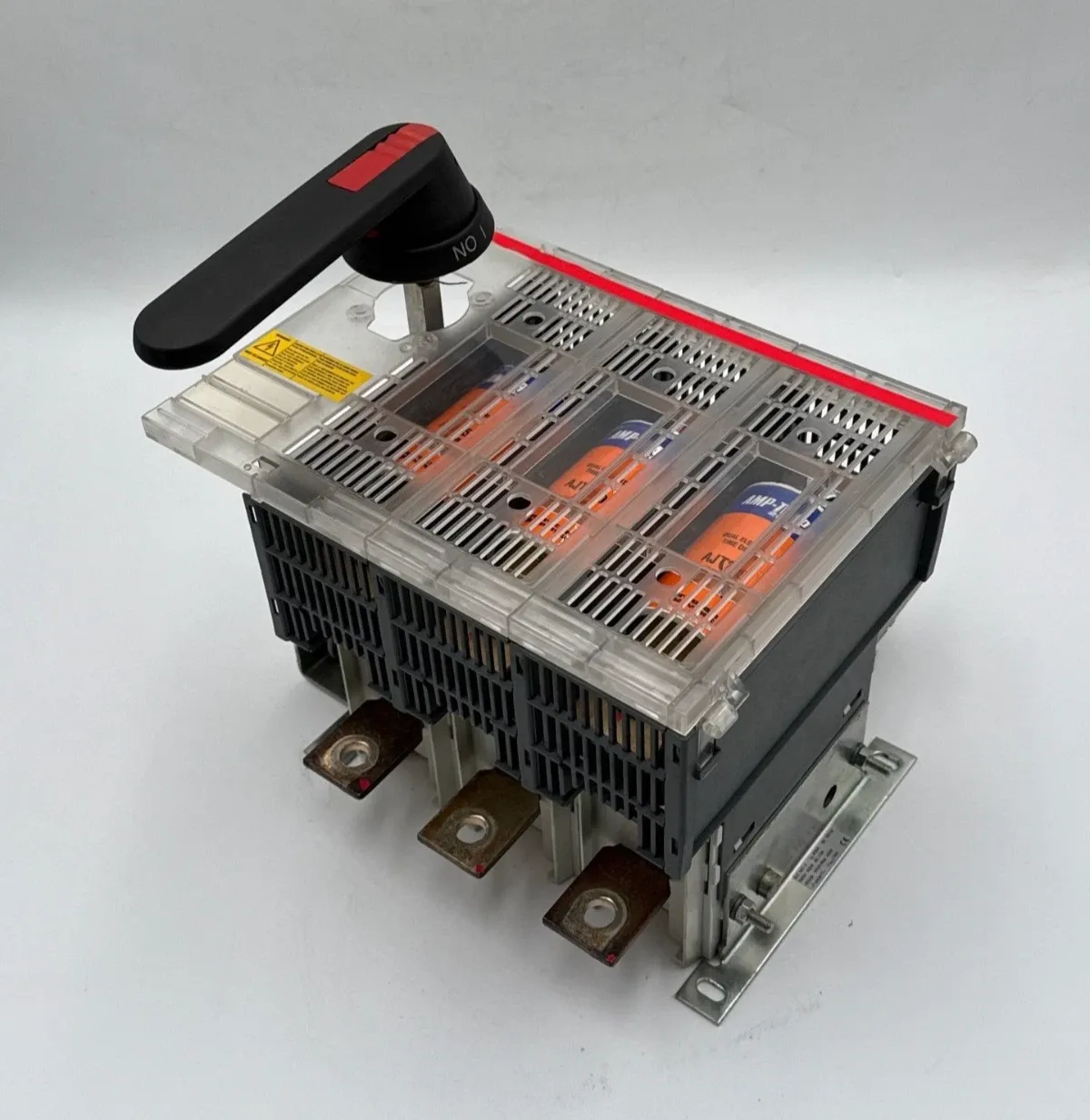 ABB OES400J3 Fused Disconnect Switch 400A 3P 600V 3PH 350HP Fuses AJT250 250 Amp