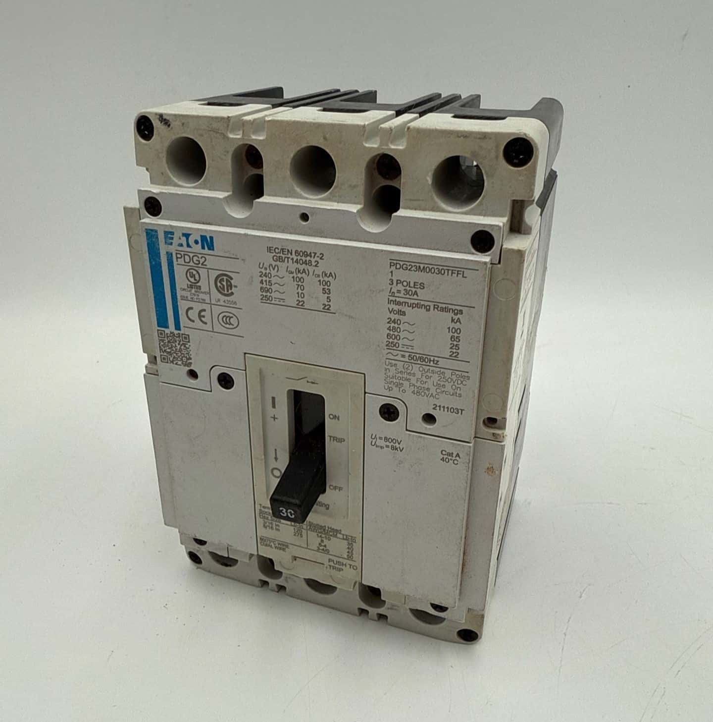 Eaton PDG23M0030TFFL Circuit Breaker — image 1 of 8