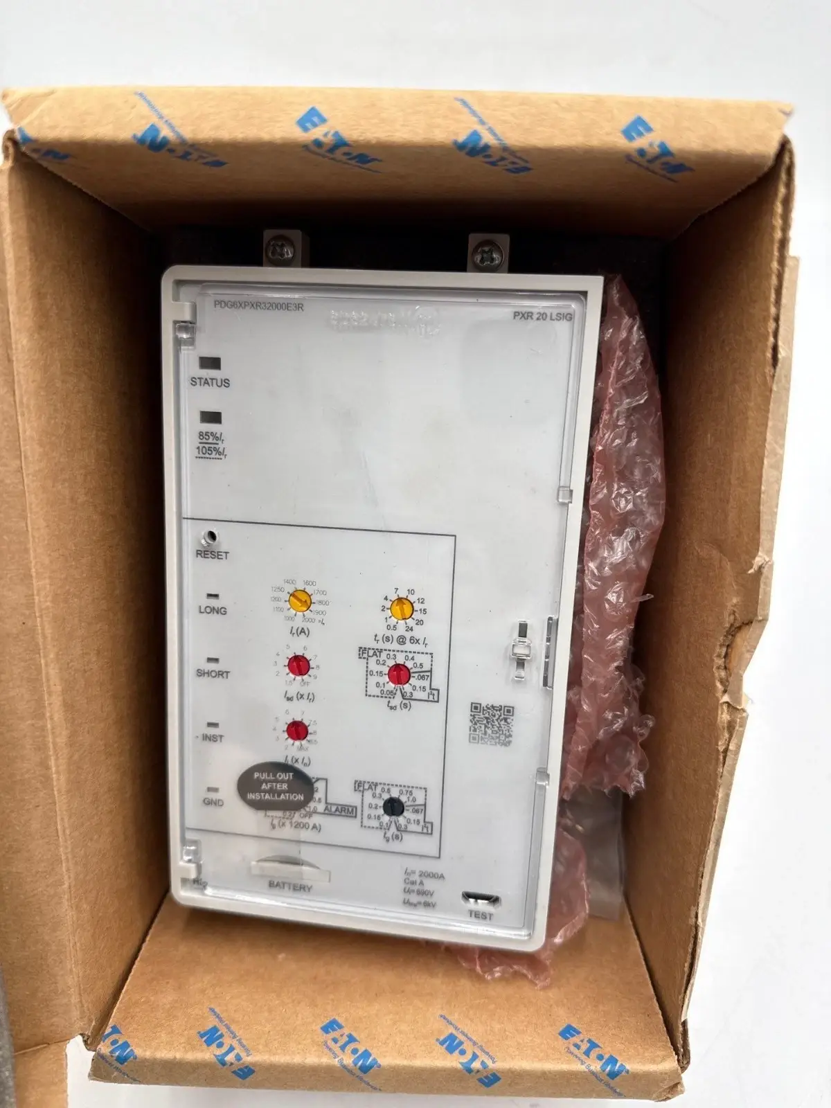 Eaton PDG6XPXR32000E3R PXR20 ALSIG Trip Unit 2000A 3P Power Defense 2000 Amp NEW