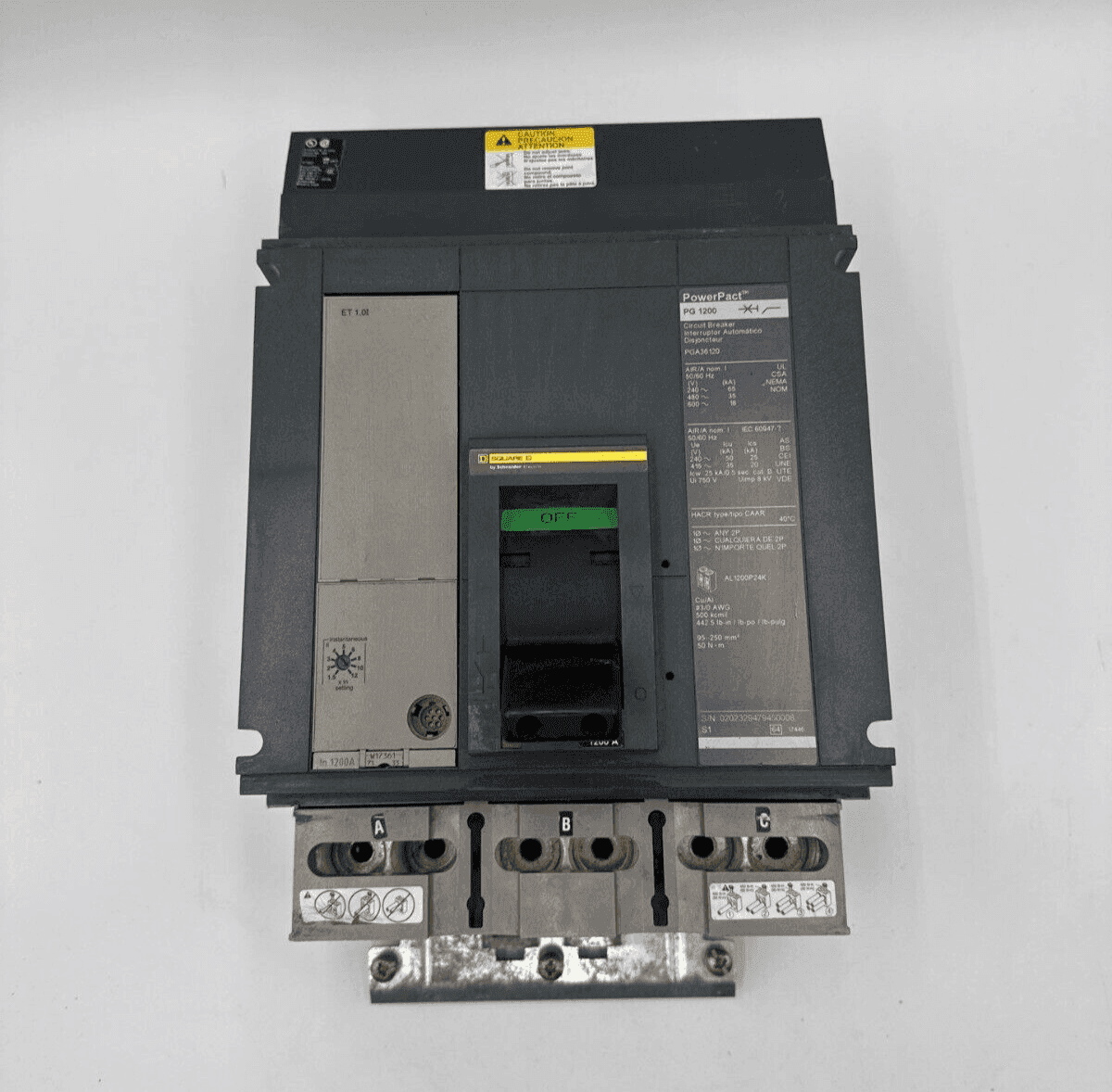 Square D PGA36120 Circuit Breaker — image 1 of 10