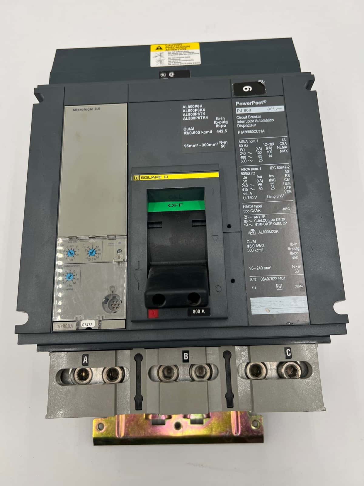 Square D PJA36080CU31A Circuit Breaker — image 1 of 7