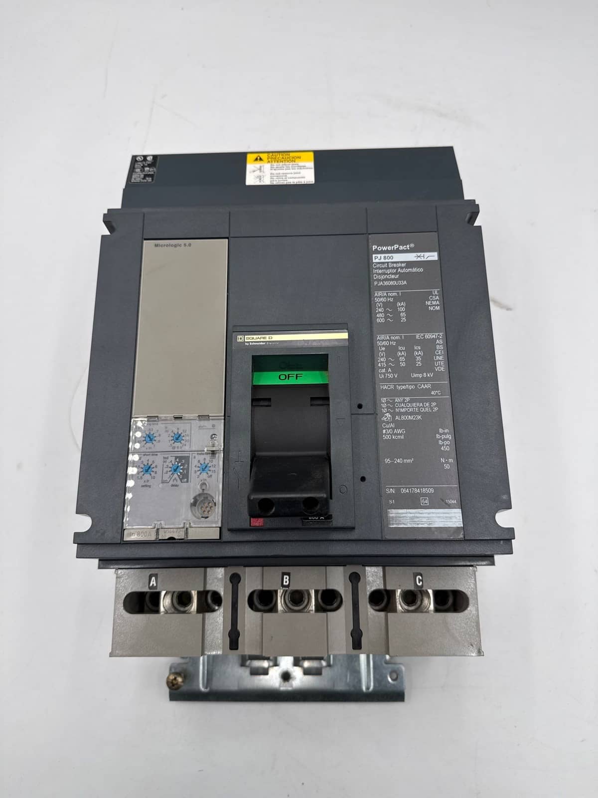 Square D PJA36080U33A Circuit Breaker — image 1 of 12