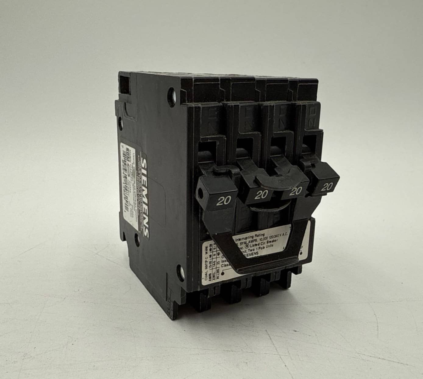 Siemens Q22020 Circuit Breaker — image 1 of 8