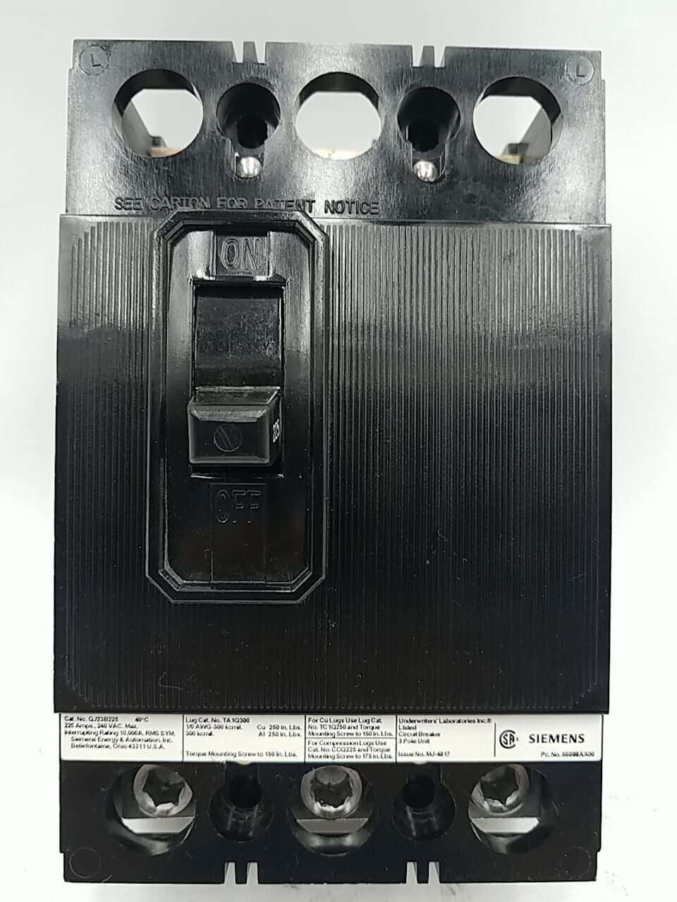 Siemens QJ23B225 Circuit Breaker — image 1 of 7