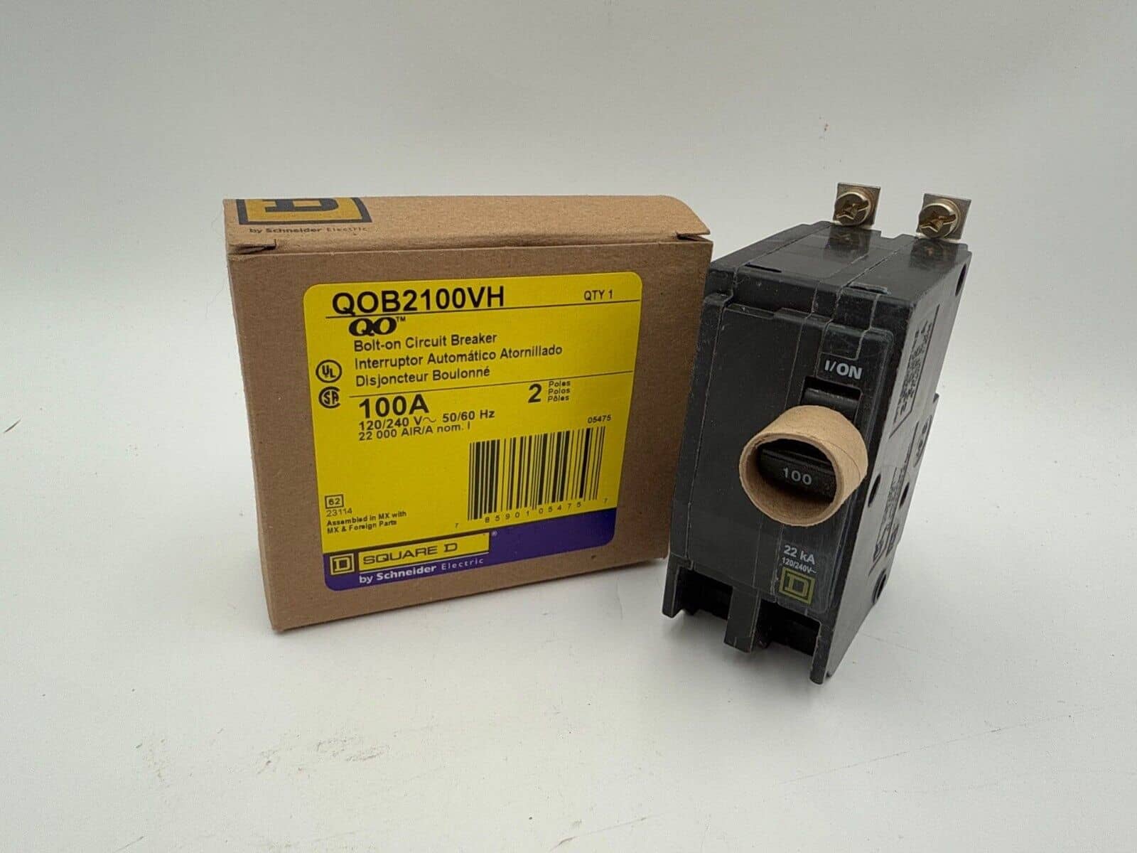 Square D QOB2100VH Circuit Breaker — image 1 of 7