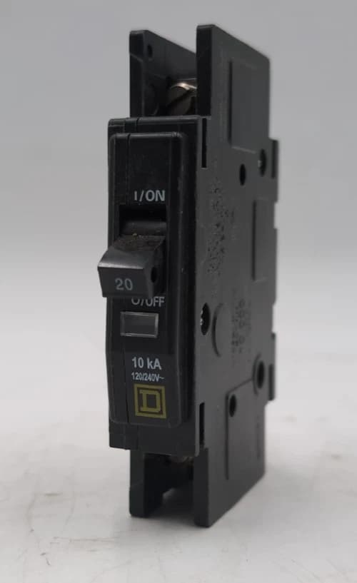 Square D QOU120 Miniature Circuit Breaker 1P 3PH 20A 240V 10KA 20 Amp 240V NEW