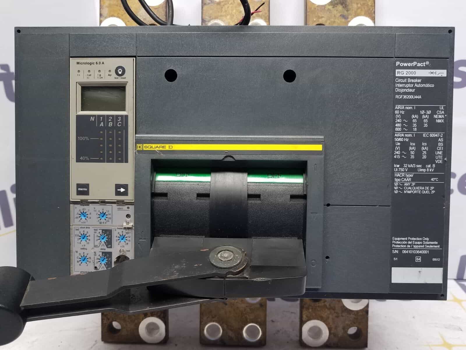 Square D RGF36200U44A Circuit Breaker — image 1 of 7