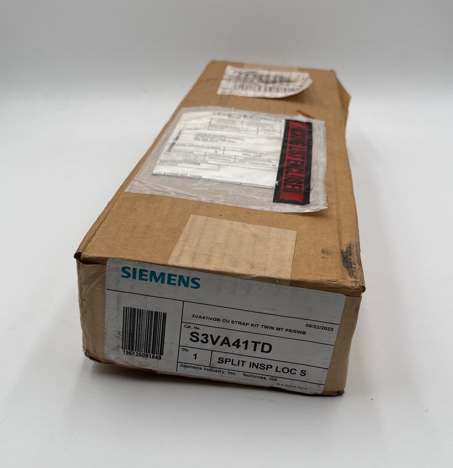 Siemens S3VA41TD Mounting Hardware Strap Kit 125A Twin for 3VA41 and XGB Frames – image 1
