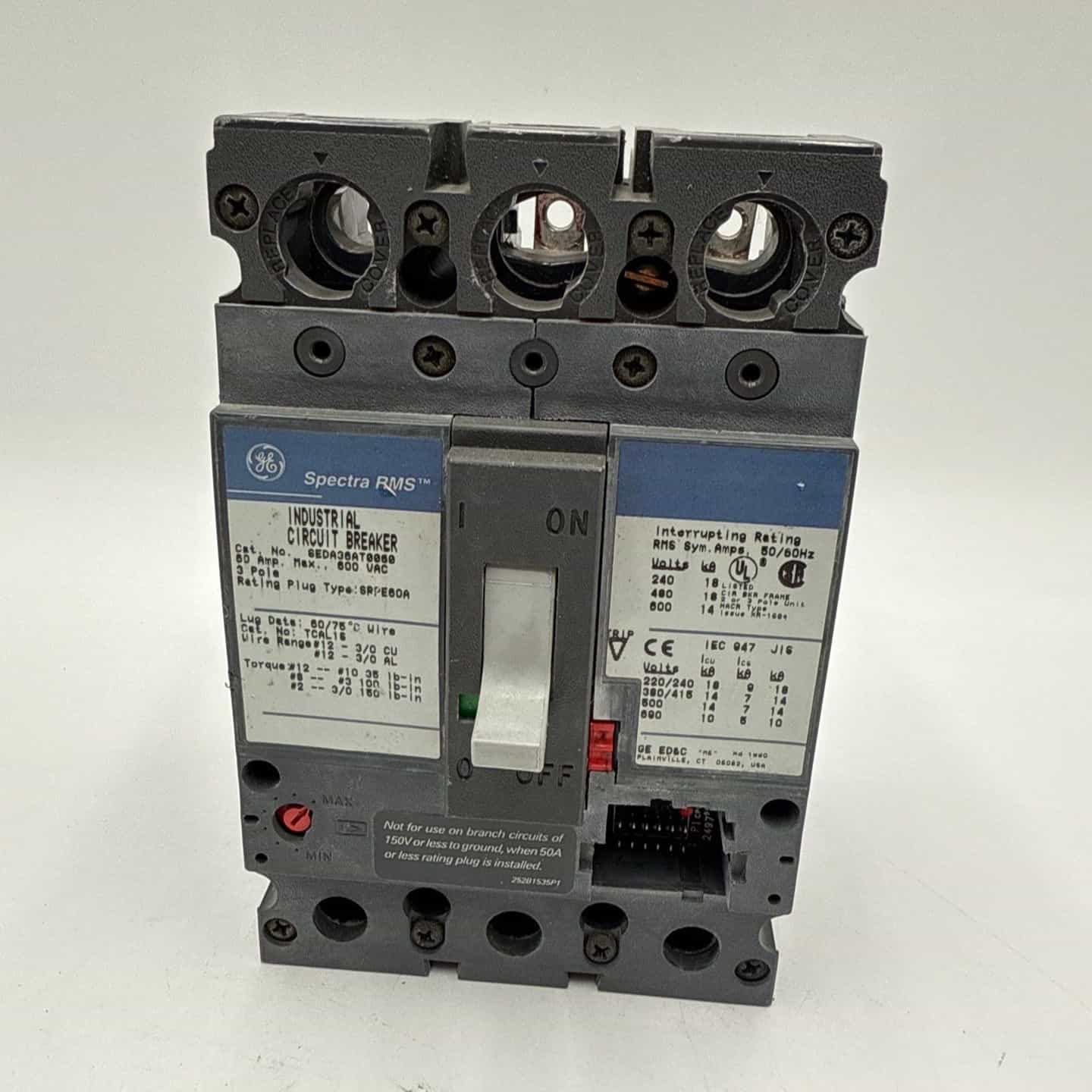 GE SEDA36AT0060 Circuit Breaker — image 1 of 7