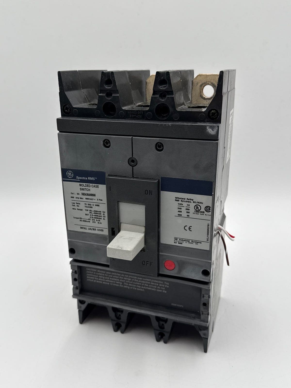 GE SGDA36AN0600 Circuit Breaker — image 1 of 9