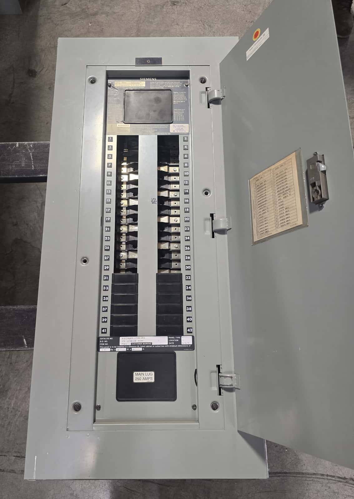 Siemens S1C42ML250CBS Panel — image 1 of 12