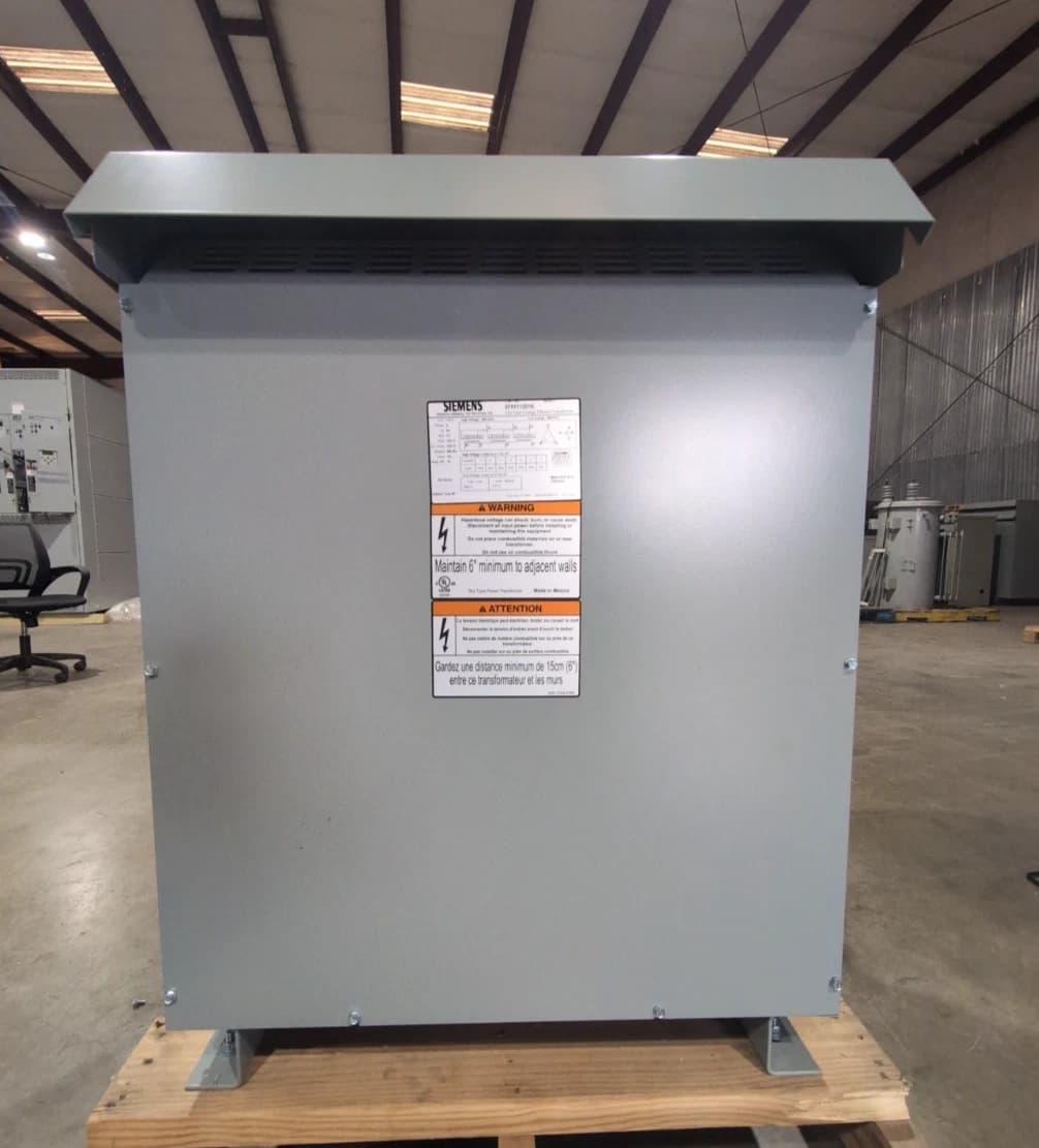 112.5KVA Siemens 3F5Y112D16 Transformer 480V 480y/277V 3PH Type 3R NEW – image 1