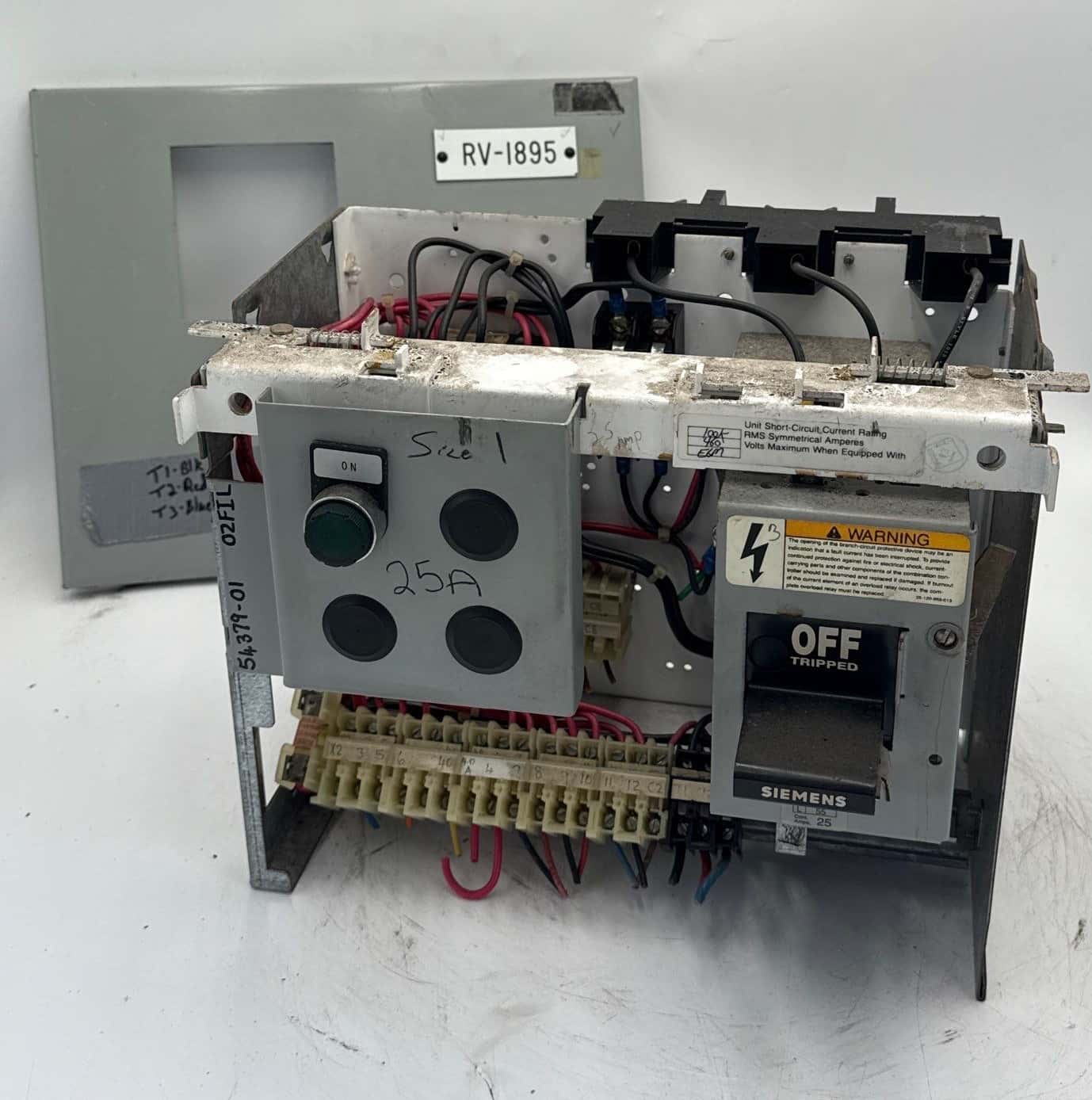 Siemens Model 90 12" 25A Combo MCC Bucket Size 1 3TB44 Starter ED63A025