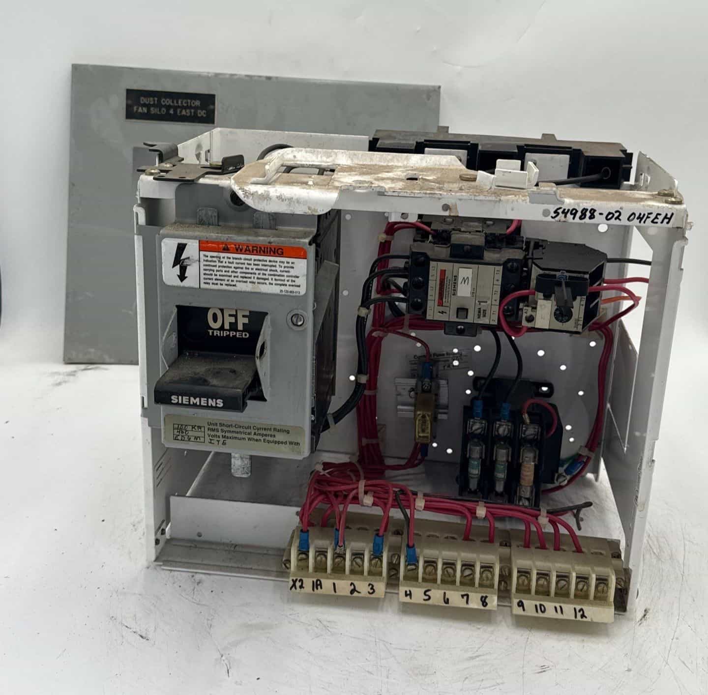 Siemens Model 95 12" 25A Combo MCC Bucket Size 1 3TB44 Starter ED63A025