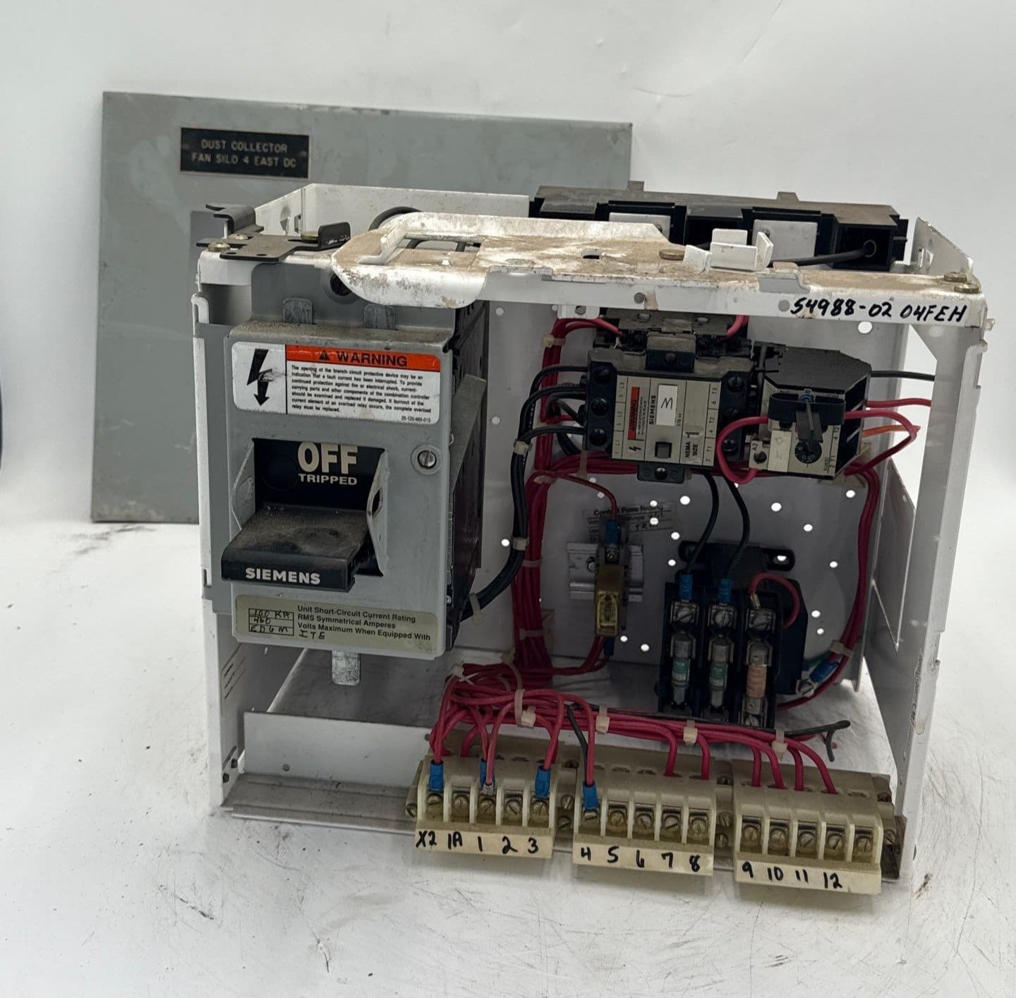 Siemens Model 95 12" 25A Combo MCC Bucket Size 1 3TB44 Starter ED63A025 – image 1