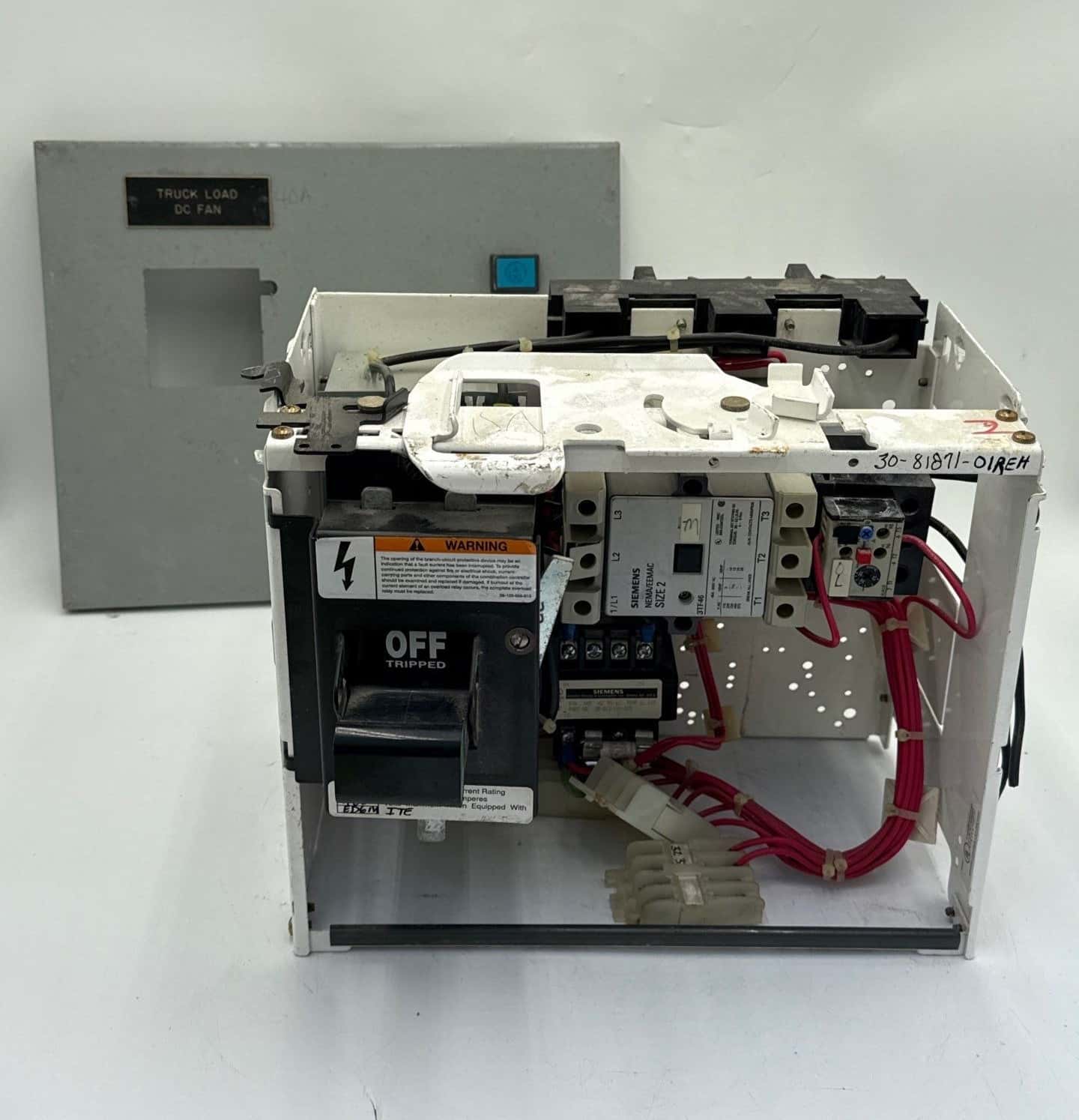 Siemens Model 95 50A 12" Combo MCC Bucket Size 2 3TF46 Starter ED63A050