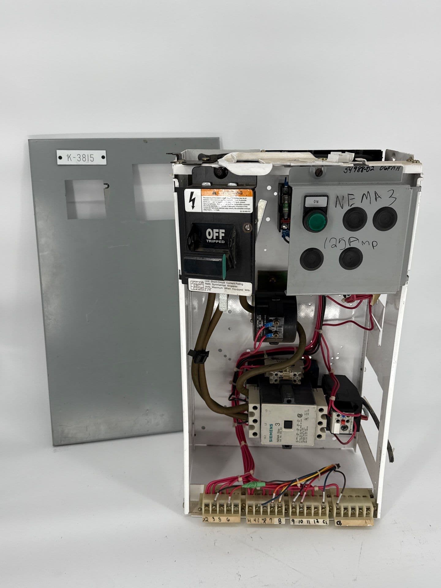 Siemens Model 95 24" Combo MCC Bucket Size 3 SXLEO Starter ED63A125 – image 1