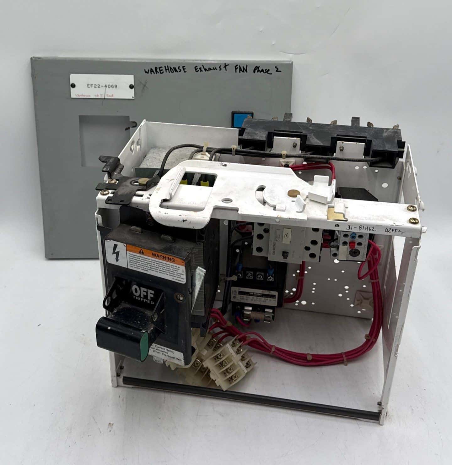 Siemens Model 95 12" 30A Combo MCC Bucket Size 1 Starter ED63A030 30 Amp