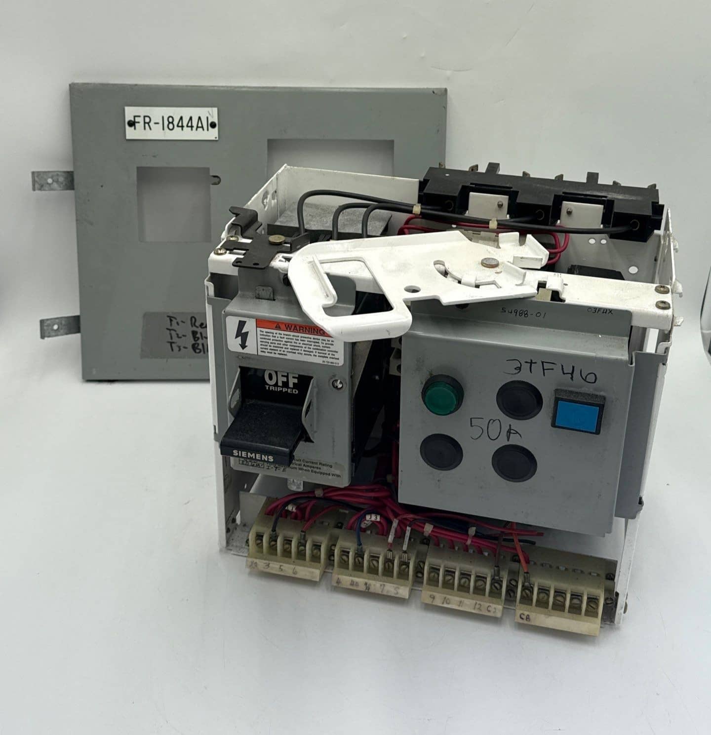 Siemens Model 95 12" 50A Combo MCC Bucket Size 2 3TF46 Starter ED63A050