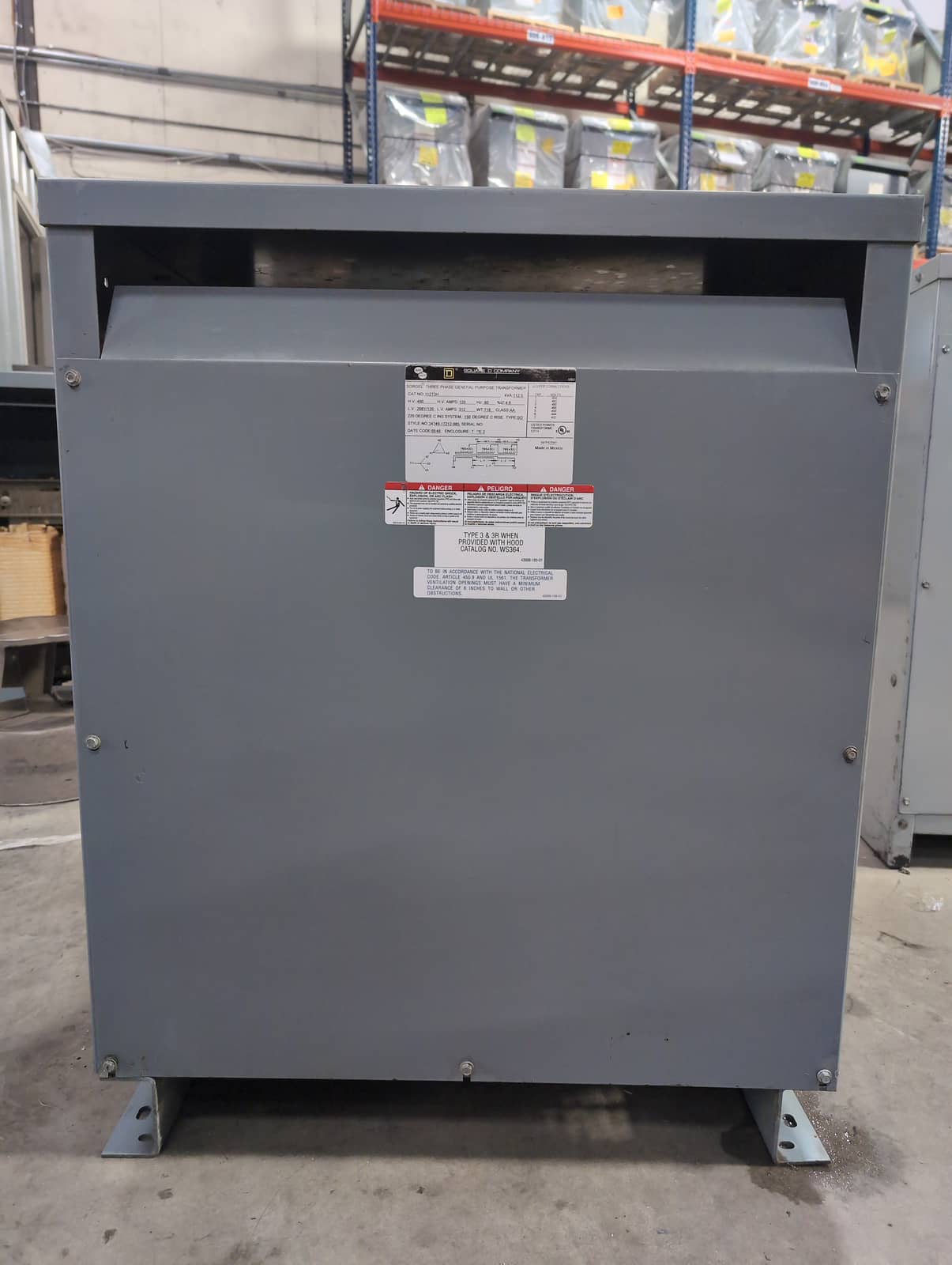 Square D 112T3H Dry Type Transformers — image 1 of 6