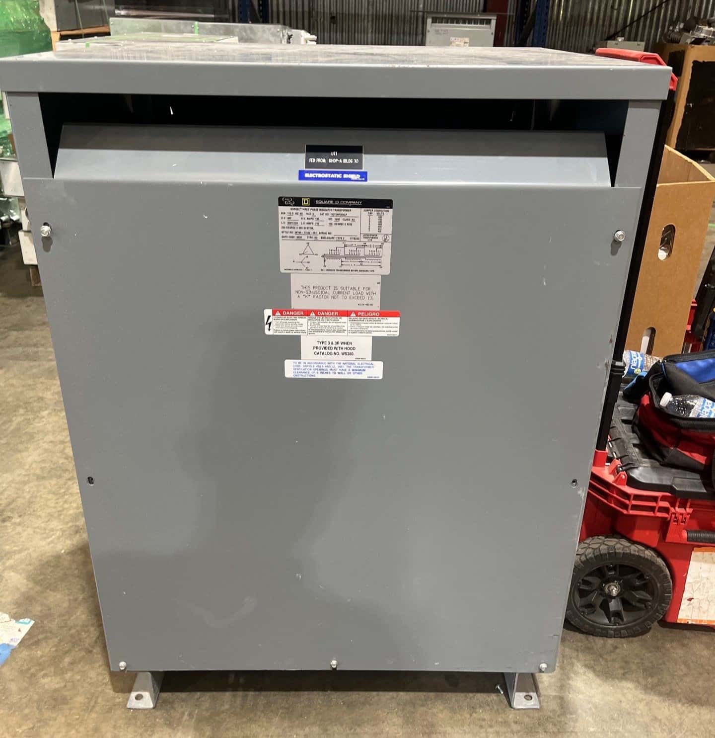 Square D 112T3HFISNLP Dry Type Transformers — image 1 of 9