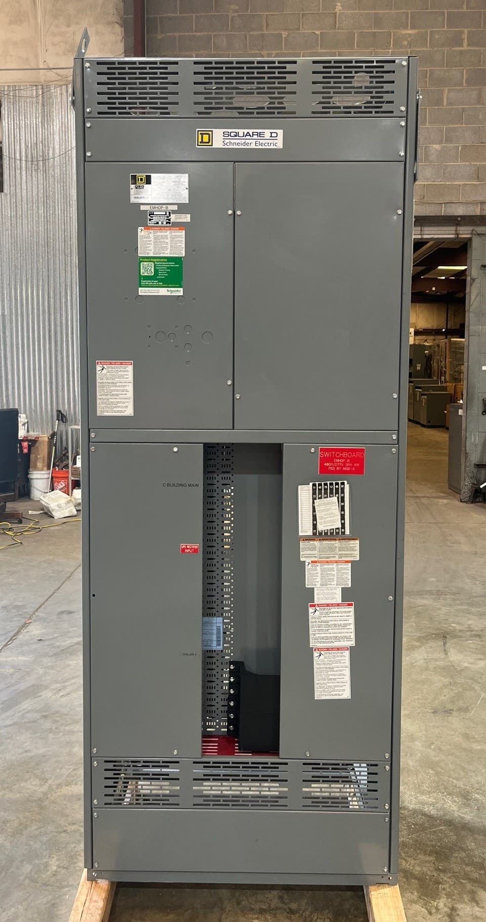 Sq D QED Switchboard 1600A 480/277V 3PH 4W 24 Space 1600 Amp Panel Main Lug