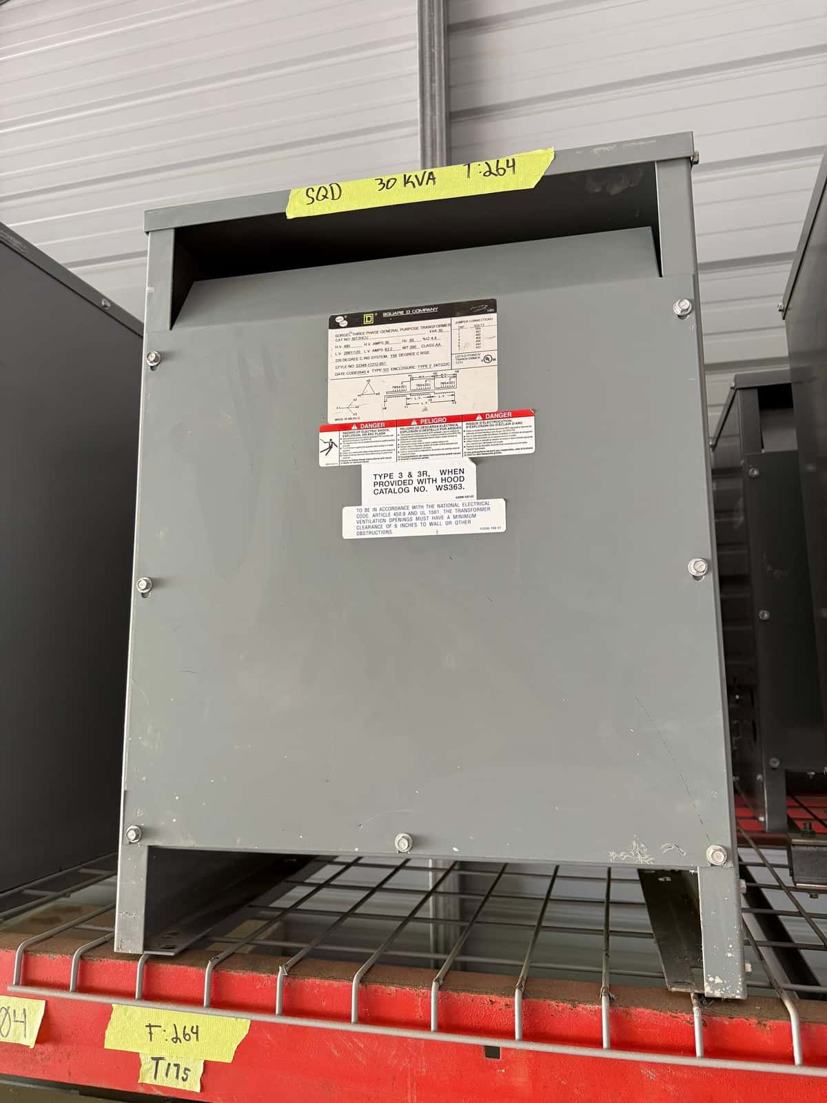 Square D 30T3HCU Dry Type Transformers — image 1 of 8