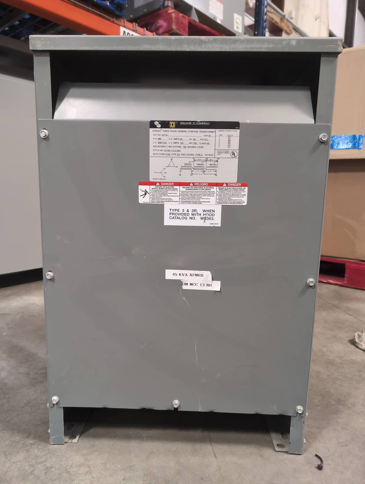 Square D 45T3H Dry Type Transformers — image 1 of 11
