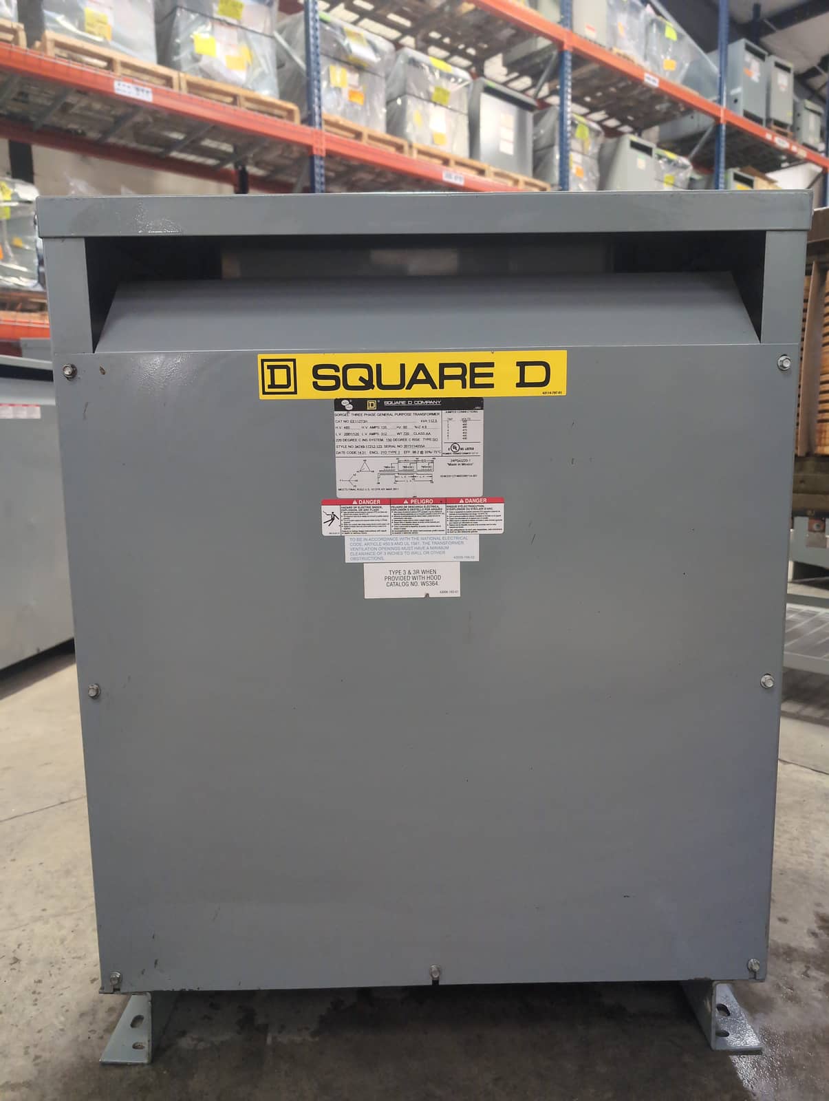 Square D EE112T3H Dry Type Transformers — image 1 of 6