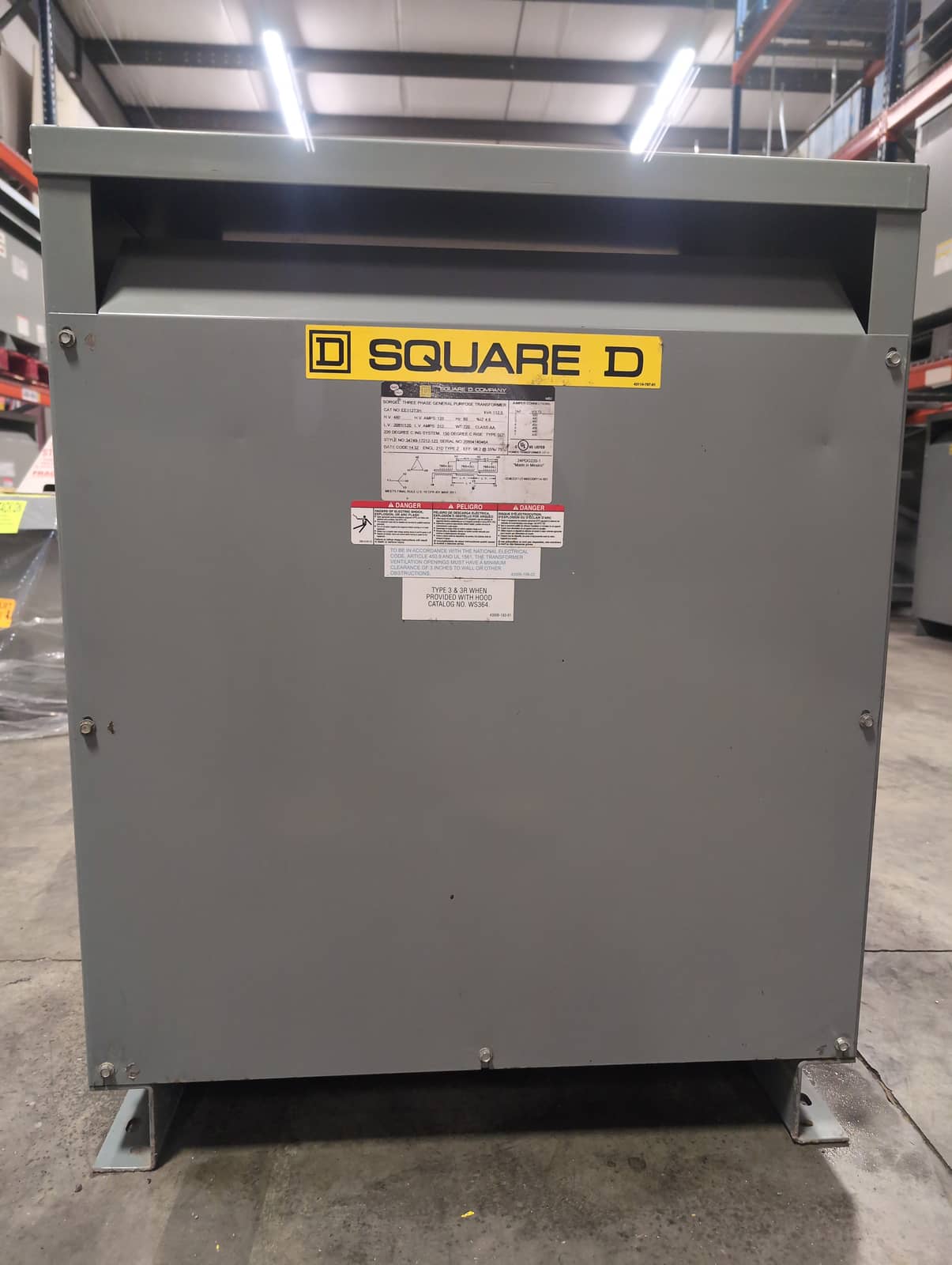 Square D EE112T3H Dry Type Transformers — image 1 of 6