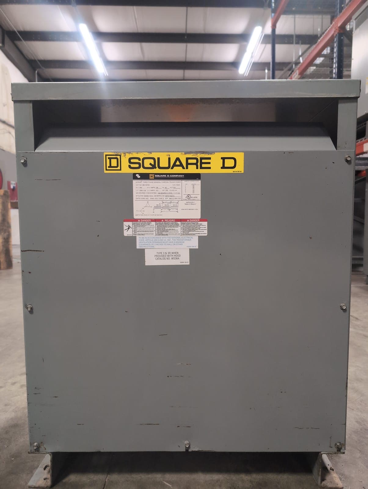 Square D EE112T3H Dry Type Transformers — image 1 of 5
