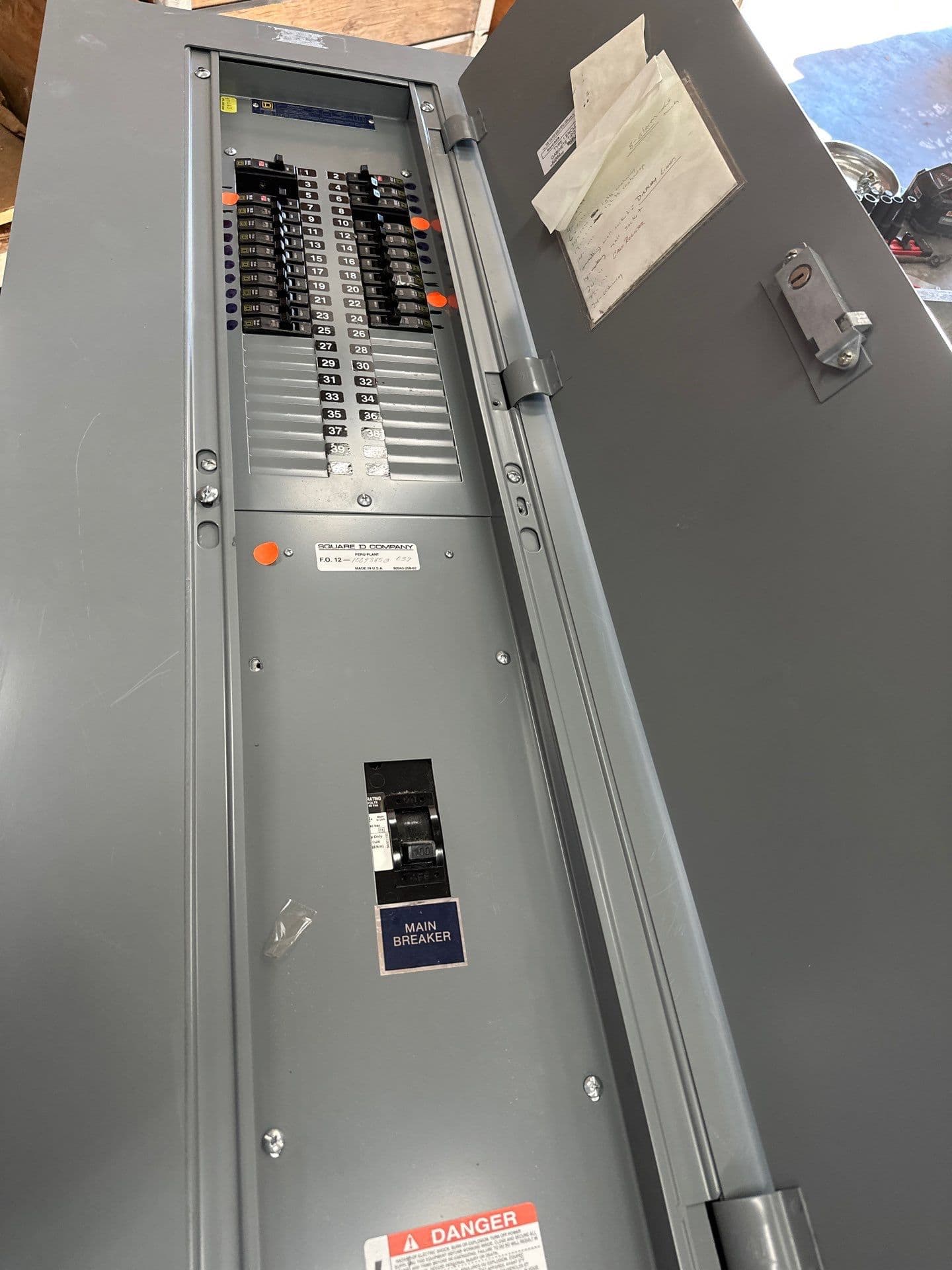 Square D NQOD442M225 Panelboard 225A 208/120V 3PH MCB Panel Indoor 225 Amp P337