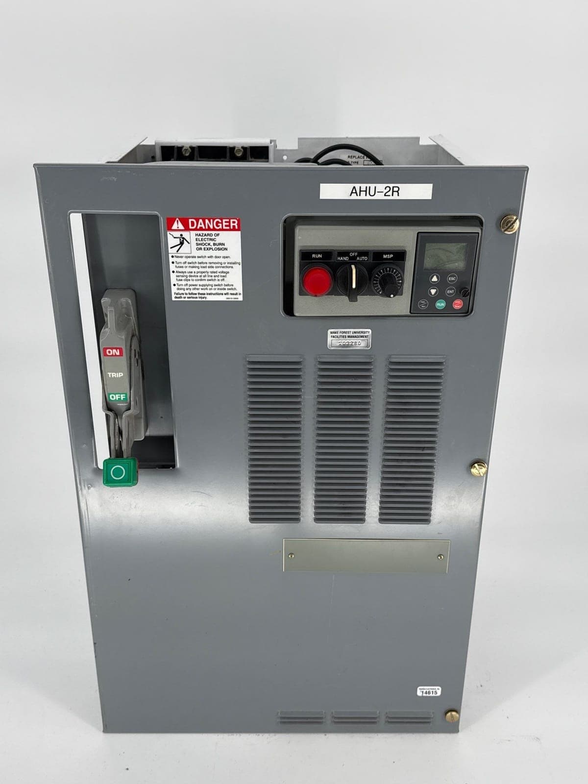 Square D Model 6 24" MCC Bucket 10HP 3PH 480V VFD FAP3603015M Breaker