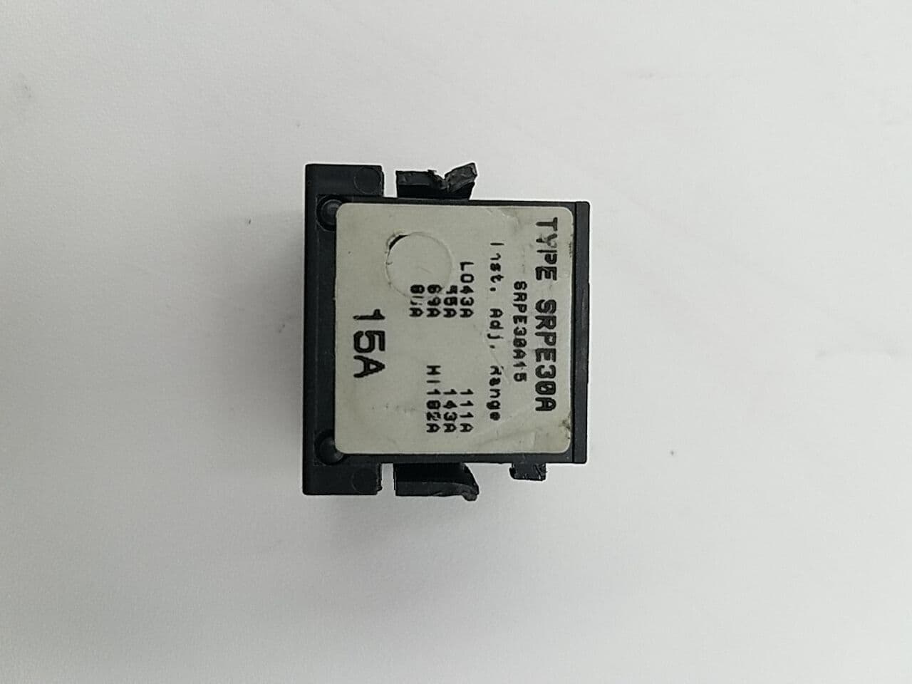 GE SRPE30A15 Rating Plug 15A SRPE30 15 Amp Frame SEDA SEHA SELA SEPA
