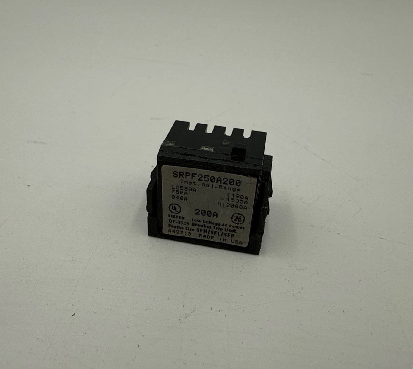 GE SRPF250A200 Rating Plug 200A SRPF250 200 Amp Frame SFDA SFHA SFLA SFPA – image 1