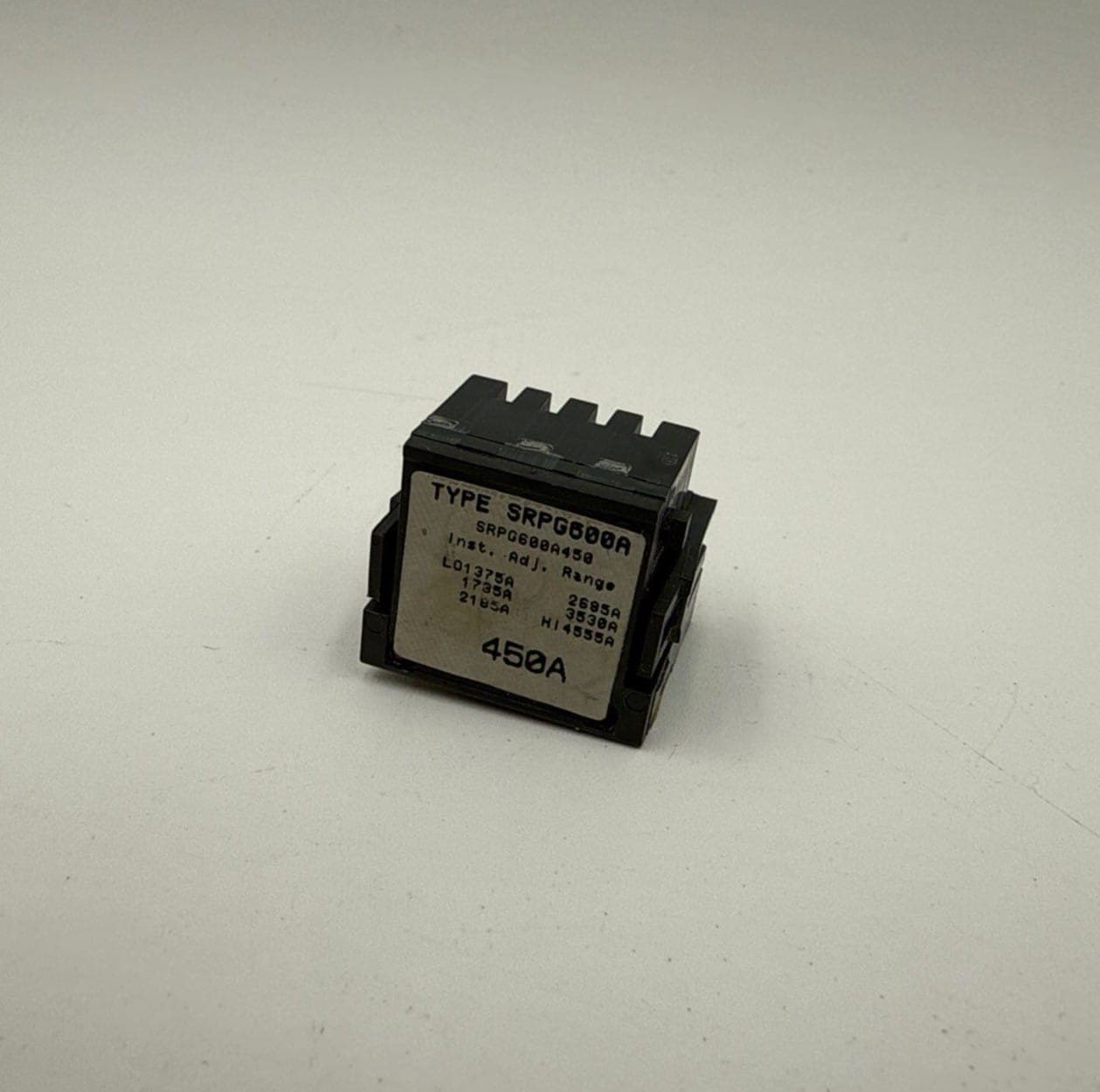 GE SRPG600A450 Rating Plug 450 Amp SRPG600 450A Frame SGDA SGHA SGLA SGPA