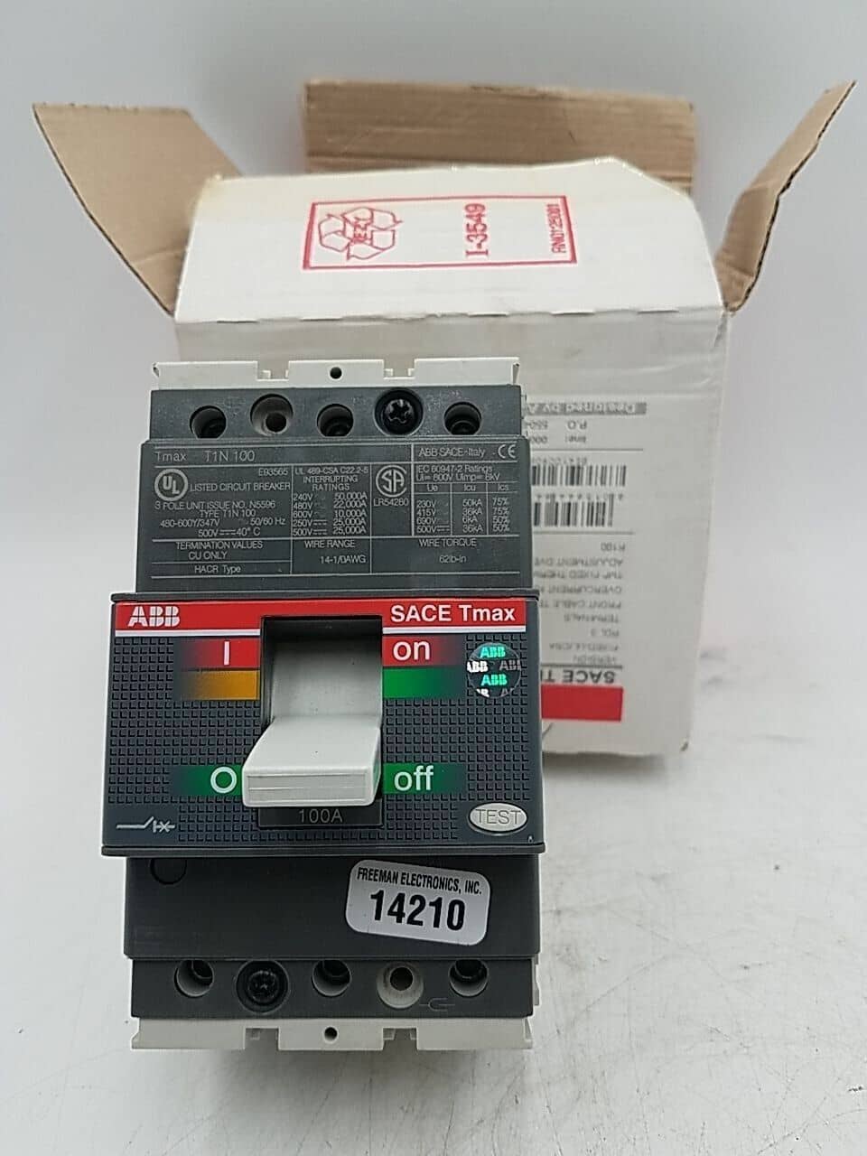 ABB T1N100 Circuit Breaker — image 1 of 7