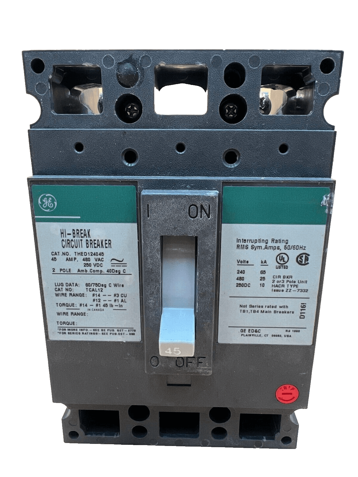 GE THED124045 – image 1