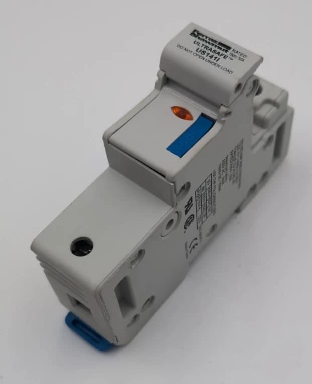 Ferraz Shawmut US141I Ultrasafe Fuse Holder 50A 1P 750V 50 Amp 1 Pole DIN Rail – image 1