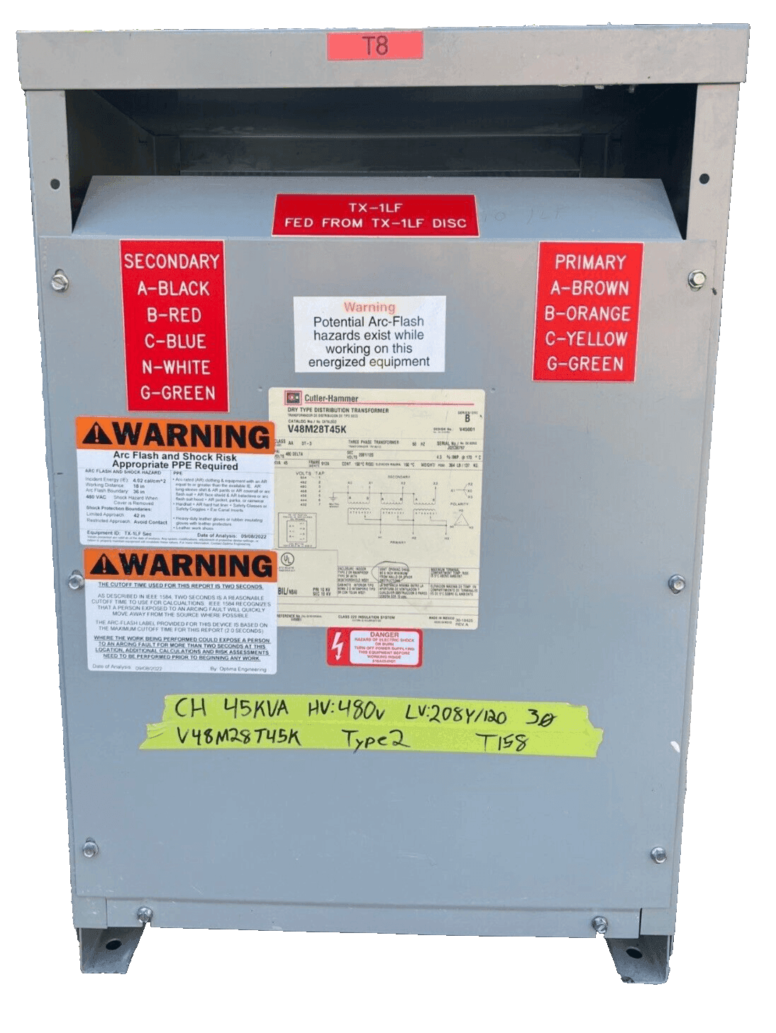 GE V48M28T45K Dry Type Transformers — image 1 of 7