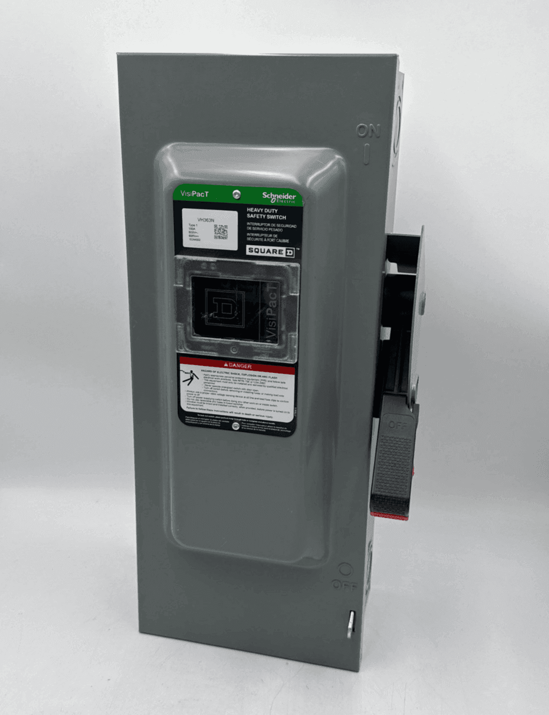 Square D VH363N Safety Disconnect Switch 100A 3P 600V Indoor Encl 100 Amp 3 Pole