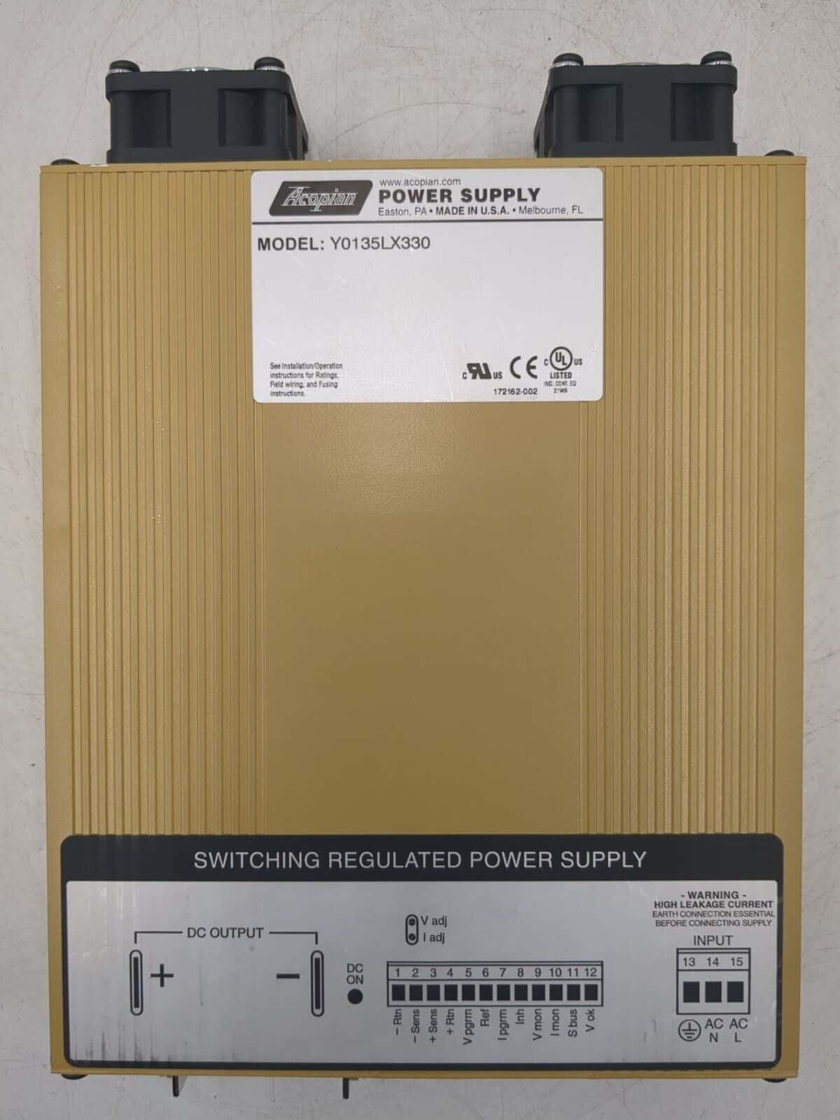 Acopian Y0135LX330 PLC — image 1 of 5